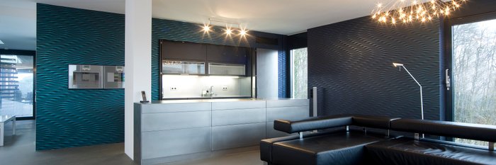 Offene Küche mit Kochinsel